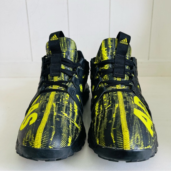 Adidas Mens Vigor Bounce BB7108 Black Yellow Sneakers size 6 - Picture 5 of 12